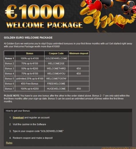 golden euro no deposit bonus codes 2019